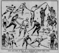 A sketch of an ice polo game at the Mechanics' Rink.