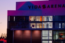 Vida Arena's west part of the front exterior.