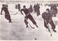 A photo of the first match played in the championship.
