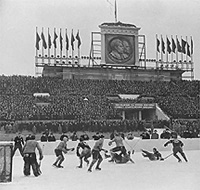 Game at the Central Lenin Stadium