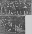 An image of the Tallinna Tennis ja Hockey Klubi, and an action photo from their game against the Riga Rowing Club, from January 31, 1926.