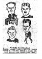 Caricatures of the Canadian players.