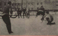 An image from a match between LSB Riga and Riga Rowing Club, played on December 20, 1925.