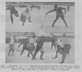 Action from the Estonian Championship match between Tallinna Kalev and Tennis ja Hockeyklubi on February 19, 1928.