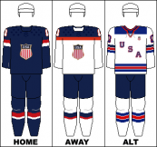 USA national hockey team jerseys - 2014 Winter Olympics.png