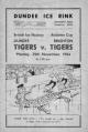 A program from a November 29, 1954, Autumn Cup match between Dundee and the Brighton Tigers.