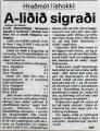 The March 1, 1986, edition of the Morgunblaðið