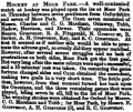 A copy of the match report from the February 4, 1871, edition of The Morning Post.