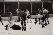 Game action from USA-Austria.