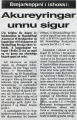 The January 12, 1982, edition of Dagur.
