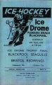 A program from the Ice Drome Trophy final between Blackpool and the Bristol Redwings from May 27, 1972.