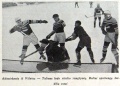 An action shot of the two teams from Fiziškas auklėjimas.