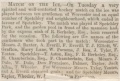 A copy of the match report from the December 28, 1870, edition of the Worcestershire Chronicle.
