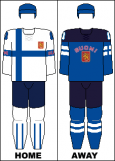 Finland national hockey team jerseys - 2014 Winter Olympics.png