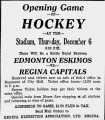 Regina opening game